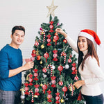 Candy Decorations for Christmas Tree,Red And Gold Candy Cane,Pine Cones,Christmas Home Decoration 2025,Xmas Tree Ornament