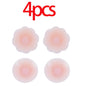 Reusable Breast Petals Lift Invisible Silicone Bra-less Pasties Pad Nipple Cover Invisible Petal Adhesive Stick on Bra for Women