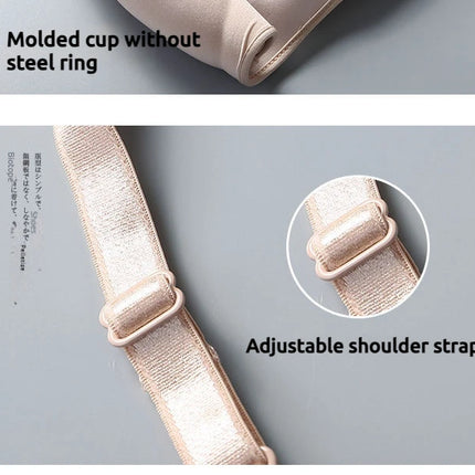 Ultra Thin Sexy Ice Silk Wireless Bra For Women Sexy Gather Underwear Push Up Simple Lingerie Seamless Brassiere Bralettle