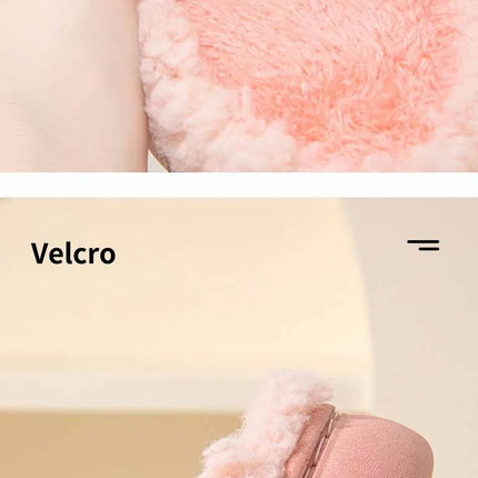 Eyriphy New Fashion Cotton Slippers For Women Winter Warm House Shoes Curly Faux Cotton Bedroom Slides Non-Slips Comfort Slipper