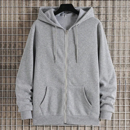 Men's Fleece Zip Up Hoodies Running Sports Sweatshirts Fashion Women Classic Casual Zipper Jackets Y2k Coats Hip Hop Streetwear