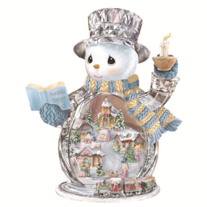Christmas Tree Rotating Sculpture Train Decorations Paste Window  Stickers