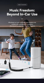 Essager USB Bluetooth 5.0 Receiver Aux Bluetooth Adapter For Car 3.5mm Jack Speaker Auto Handfree Car Audio Music Transmitter