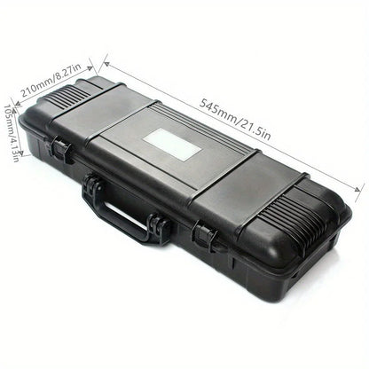 6 Sizes Black Hard Shell PP Carrying Toolbox Shockproof Portable Toolbox Secure Tools Safety Instrument Tool Storage Case