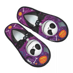 Custom Halloween Nightmare Before Christmas House Slippers Warm Jack Skellington Memory Foam Fluffy Slipper Indoor Outdoor Shoes