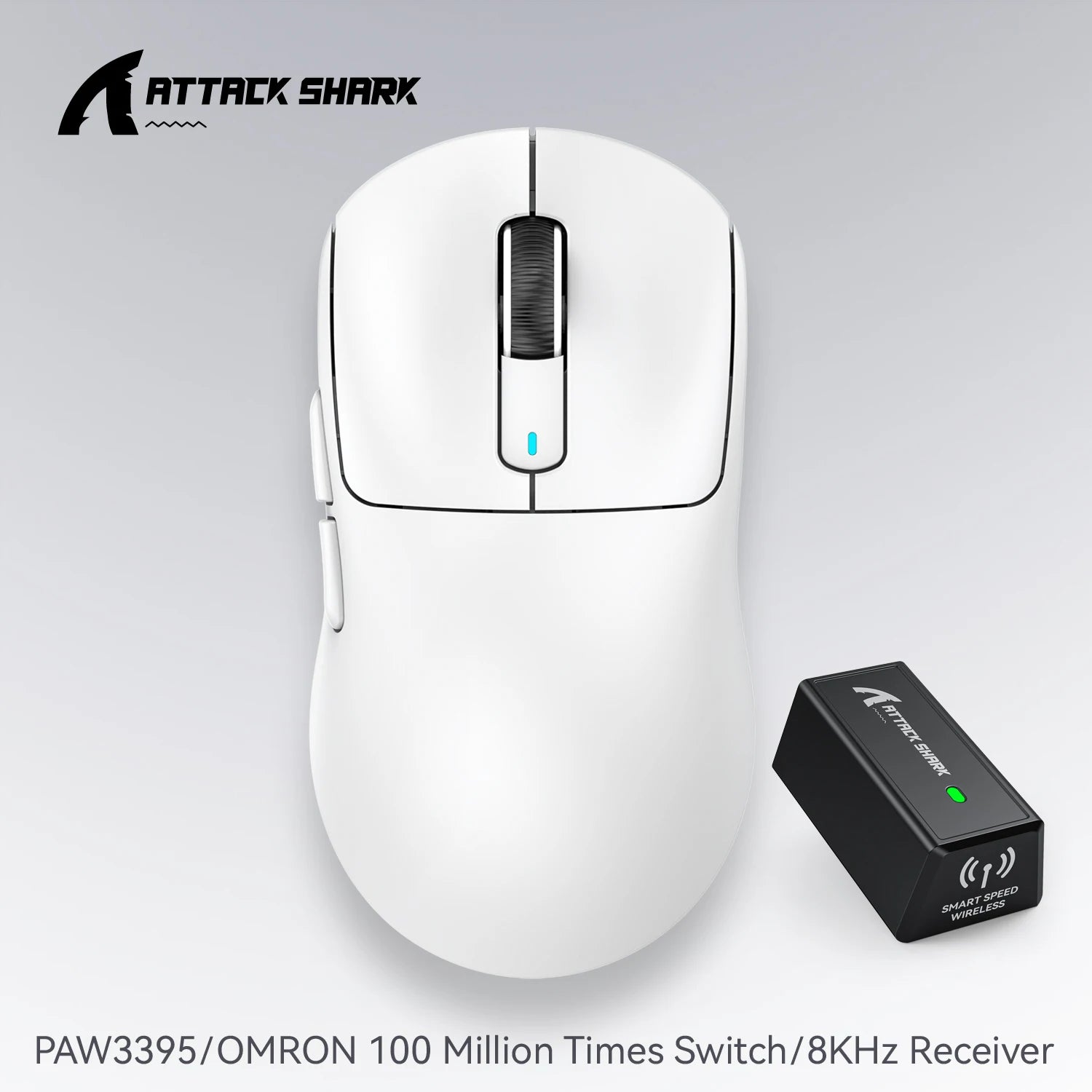Attack Shark X3orX3Pro  PixArt 1K/4K lightweight，3-mode macro wireless gaming mouse,26K DPI PAW3395,suitable for laptop/Win/Mac