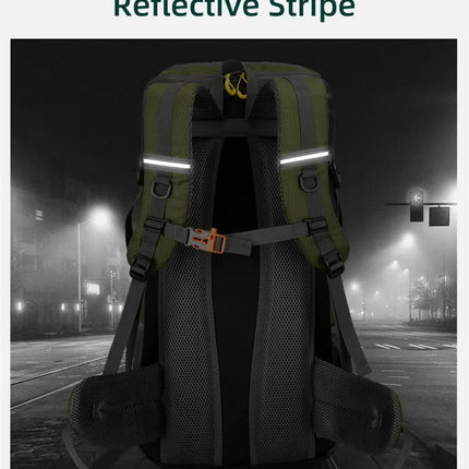 50L Travel Backpack Camping Men Large Hiking Bag Tourist Rucksack Waterproof Outdoor Sports Climbing Mountaineering Bag Luggage