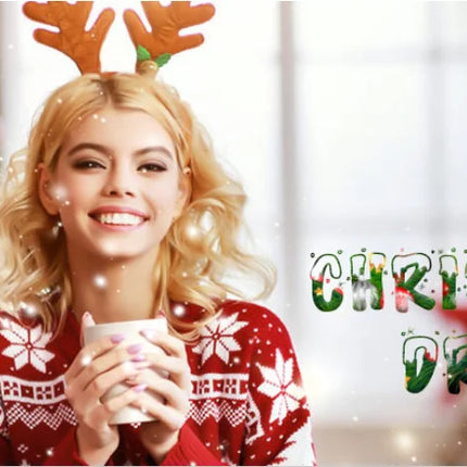 Cute Gingerbread Man Printed Christmas Casual Women's Hoodie Suitable For Autumn And Winter Long Sleeved Comfortable O-neck Top