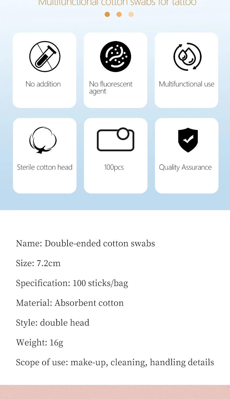 100/300 Pcs Disposable Ultra-small Cotton Swab Brush Lint Free Micro Wood Makeup Brushes Eyelash Extension Glue Removing Tools