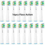 16/20PCS Brush Head nozzles for Oral B Electric Toothbrush Replacement Head Refill Sensitive Floss Cross Action for Oralb