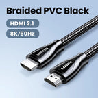 8K Braided Black / 2m / CHINA