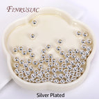 Silver Plated / 6mm- 20 pcs