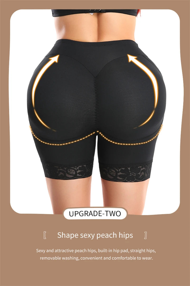 Butt Lifter Shapewear Shorts Women Fake Booty Hip Enhancer Body Shaper Waist Trainer Belly Control Panties Body Shapewear Fajas