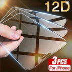 3PCS Tempered Glass / For iphone 16Pro Max