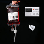 350ml Halloween Blood Bags for Drinks,Blood Bags of Vampire,Energy Drink Bags,Drinkable Blood Bags,Halloween Scary Props