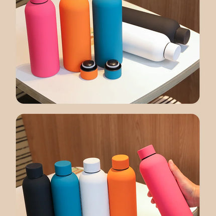 Lilo&stitch Insulated Cup Angel Sports Small Mouth Bottle Colour Double-layer Vacuum Stainless Steel Cola Coffee Frosted Bottle