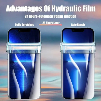 5Pcs Hydrogel Film Full Cover For iPhone 11 12 13 14 15 Pro Max Screen Protector For iPhone 15 14 13 12 11 Film Not Glass
