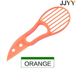 JJYY 3 in 1 Avocado Slicer Shea Corer Butter Fruit Peeler Cutter Pulp Separator Plastic Knife Kitchen Vegetable Tools