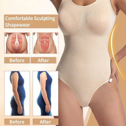 Shapewear Bodysuit Thong Fajas Colombianas Body Shaper Women Seamless Tummy Control Slimming Sheath Flat Belly for Underwear