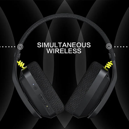 BINNUNE 2.4GHz Wireless Gaming Headset with Mic for PS5 PS4 PC Mac Playstation Bluetooth Gaming Headset with Microphone
