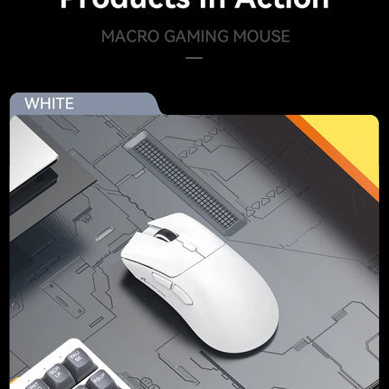 R1 Superlight Mouse Bluetooth 2.4G Wireless Gaming Mouse PixArt PAW3311 Gaming Sensor 6 Adjustable DPI for Office Game