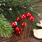 100pcs Simulated Berries Artificial Christmas Decoration Christmas Decoration Christmas Tree Accessories Home Decoration Props