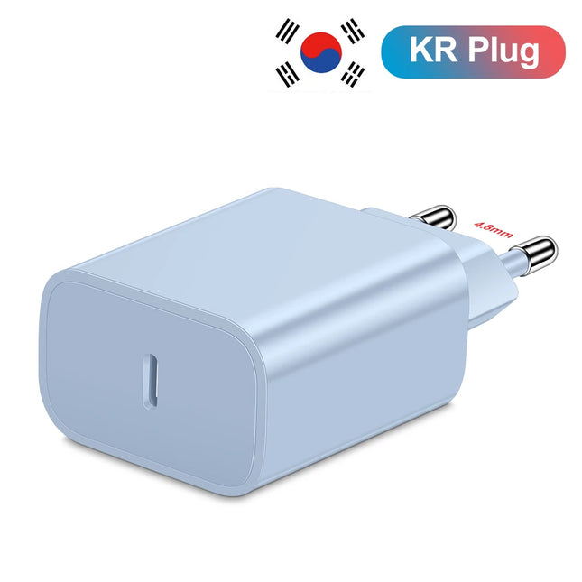 20W PD Korean USB C Type C Charger For iPhone 15 Fast Charging Cable For Xiaomi Redmi Note 12 Samsung S23 Ultra Type C Phone