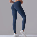 Crossover Waist Women Yoga Leggings Hips Lifting Gym Leggings Seamless Sport Pants High Waist Fitness Leggings Workout Running