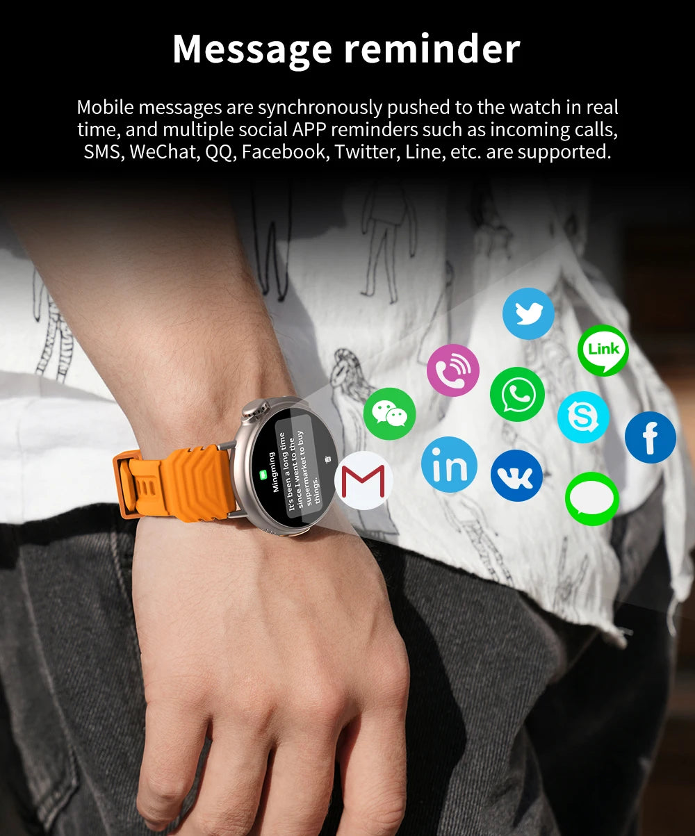1.52 inch Bluetooth Call Smart Watch Men Sports Fitness Tracker Heart Rate Monitor Music Playback Smartwatch For Android IOS