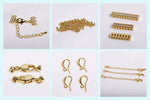 18K Gold Plated Separators For Bead,Spacers Beads For Jewelry Making,Brass Metal Round Beads,DIY Bracelets/Necklace Accessories