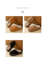 Winter Bohemian Style Indoor Fluffy Slippers with Anti-Slip and Warm Design for Comfortable Feet