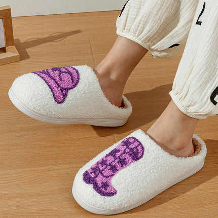 Country Nashville Style Boot Women Slippers Cowgirl Hat Fluffy Slides Comfortable Cozy Comfy Houseshoes Winter Home Cowboy Shoes