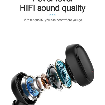 Original A6S TWS Wireless Bluetooth Headset Earphone Bluetooth Sport Inear Earbuds Headset with Mic for Xiaomi Iphone Lenovo
