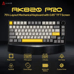 Ajazz AK820/AK820Pro Gaming Mechanical Keyboard Bluetooth 5.1/Wireless/C-Wired Customized Keyboard with Knob Hot Swapping Gasket
