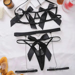 Red Floral Lace Garter Lingerie Set With Choker Women Intimates 2022 Underwire Bra And Thongs Ladies Underwear Set