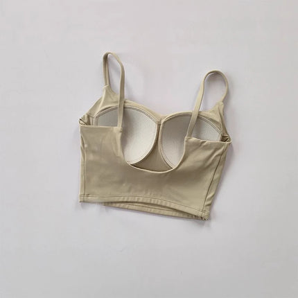 Women Breathable Sports Bra Fitness Top Push Up Sport Bra Fixed With Pad Yoga Bra Underwear Sport Tops For Running Vest Gym Wear