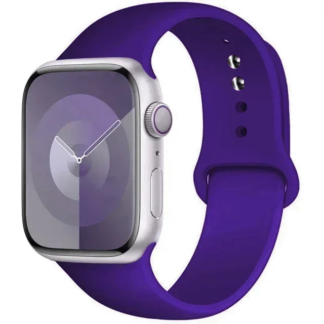 Silicone Band For Apple Watch strap 44mm 45mm 40mm 41mm 42-38mm 45 mm sport bracelet iwatch series 8 7 6 5 4 3 SE 9 Ultra 2 49mm