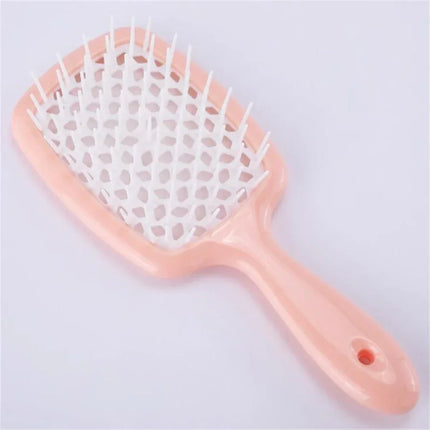 Tangled Hair Comb Detangling Hair Brush Massage Combs Hollow Out Wet Curly Hair Brushes Barber Comb Salon Hair Styling Tools