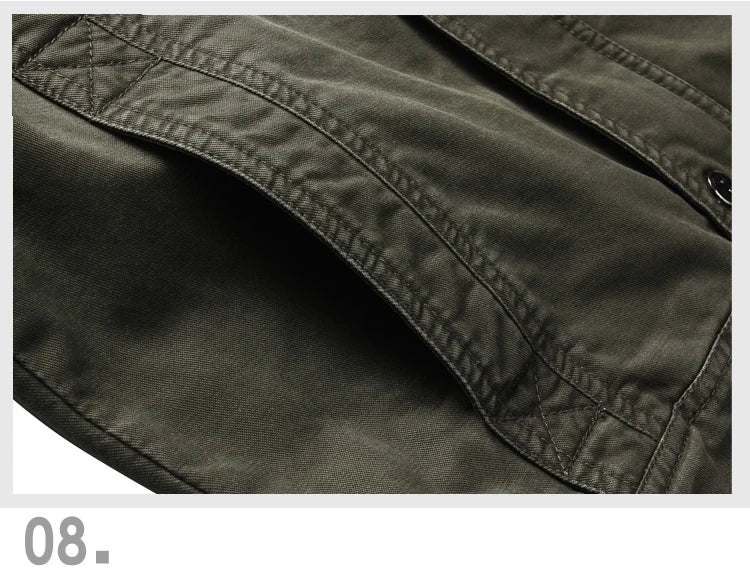 New 2023 Casual Army Military Jacket Men Plus Size M-6XL Jaqueta masculina Air force one Spring & Autumn Cargo Mens Jackets Coat