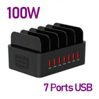 EU / 100W 7 Ports USB