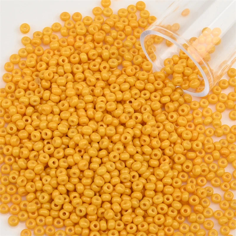 12Grams/Tube 2mm Metallic Seed Beads Japanese Round Glass Seedbeads For DIY Needlework Dress Adornment Sewing 1200pcs