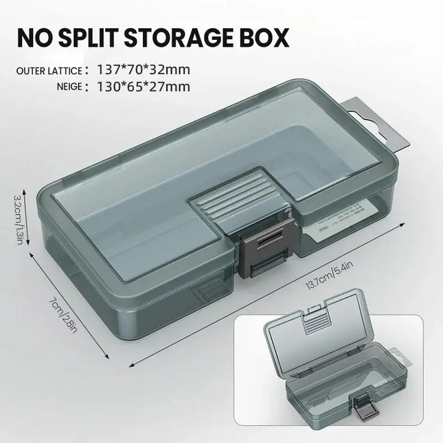 AIRAJ Plastic Tool Parts Box Storage Screw Box Tool Classification Electronic Component Drill Bit Accessories Thickened Grid Box