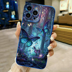 Glow In The Dark Butterfly Phone Case For Samsung Galaxy A06 A16 A55 A54 5G A52 A53 A14 A34 A15 A35 S21 FE S25 S22 S23 S24 Ultra