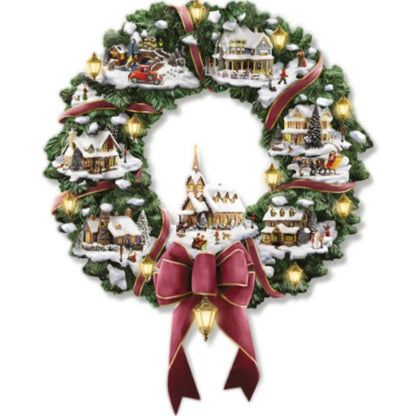 Christmas Tree Rotating Sculpture Train Decorations Paste Window  Stickers