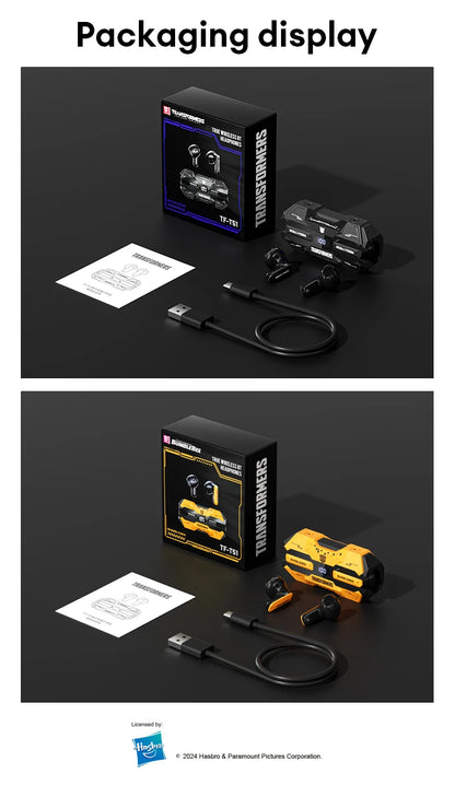 Genuine TRANSFORMERS TF-T51 Bluetooth Wireless Earphones Low Latency Gaming Earbuds Long Endurance High Music Headphones Choice