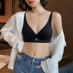 Seamless Bras For Women Wireless Bra Push Up Deep V Glossy Underwear Female Bralette Invisible Padded Brasiere Sexy Lingerie
