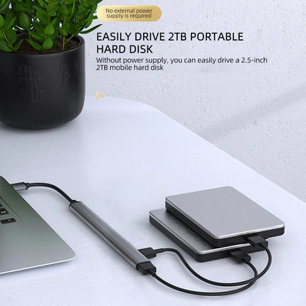USB HUB Type C 3 0 USB-A Hub Splitter 7 Port USB3.0/2.0 With USB-C 5Gbps High Speed Data Transmission For PC Laptop Macbook