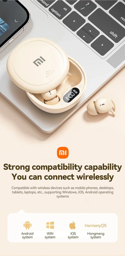 XIAOMI MIJIA M73 TWS Sleep Wireless Earbuds Bluetooth5.4 In Ear Stereo Hidden Earphones Noise Cancelling Headphones With Mic