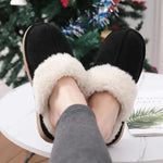 Comwarm Fluffy Winter Slippers For Women Furry Fuzzy Home Shoes Faux Fur House Plush Slippers Indoor Warm Comfy Mute Flats Slide