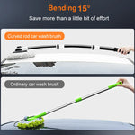 2022 New 15 Degree Bend Car Cleaning Brush Car Wash Brush Chenille Broom Telescoping Long Handle Cleaning Mop Cleaning Tools